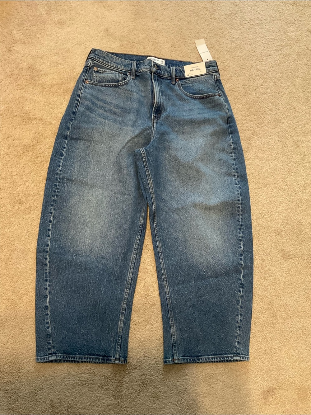 Abercrombie & Fitch Men's Relaxed Blue Denim Jeans